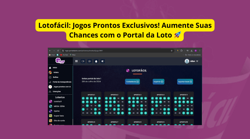 Lotofacil Jogos Prontos Exclusivos Aumente Suas Chances com o Portal da Loto 🚀