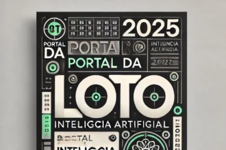 DALL·E 2025 01 14 11.59.22 A cleaner and more modern cover image for a blog post about the Portal da Loto and Inteligencia Artificial 2025 focused on lotteries. The design s