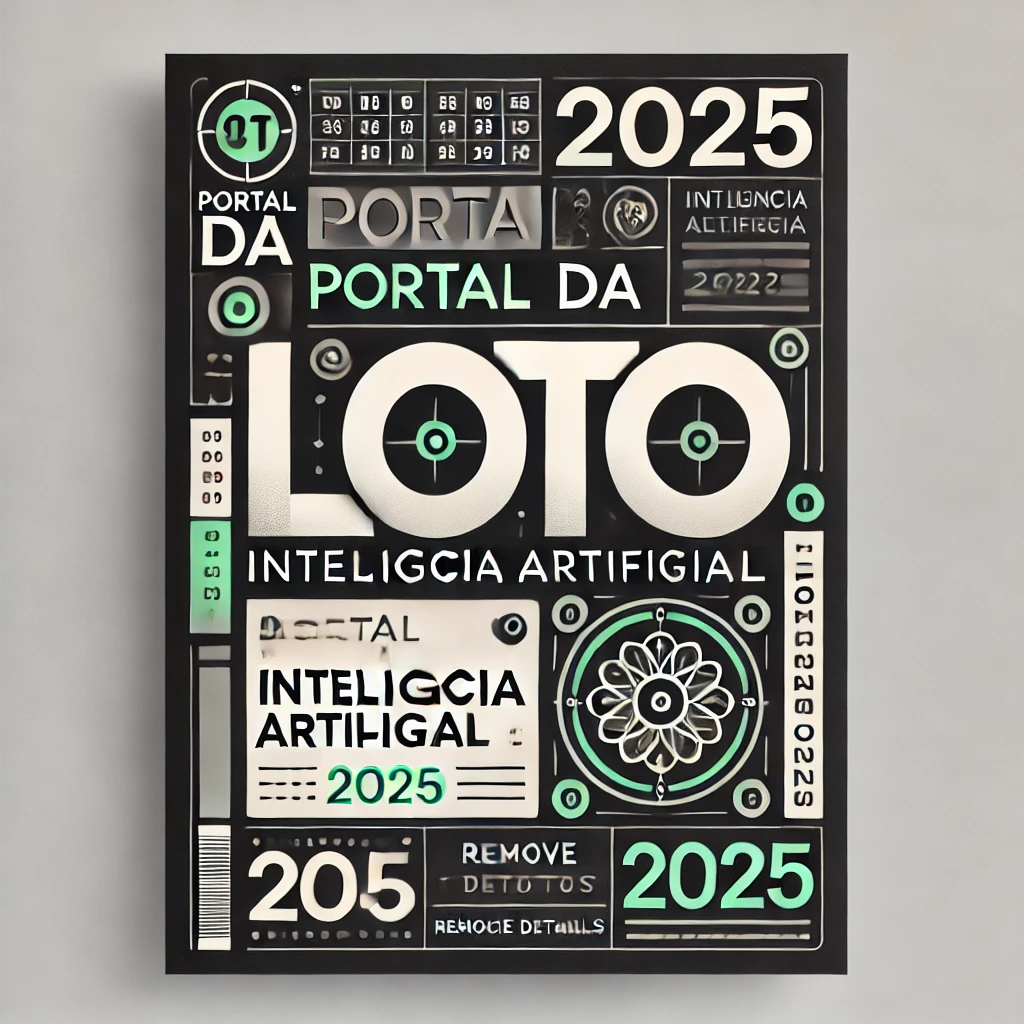 DALL·E 2025 01 14 11.59.22 A cleaner and more modern cover image for a blog post about the Portal da Loto and Inteligencia Artificial 2025 focused on lotteries. The design s